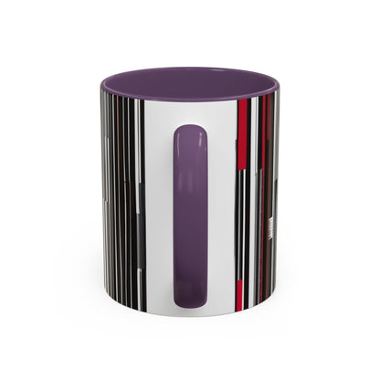boostlete-am-crew-pattern-barcode-athletic-0911 — Accent Mug 11/15oz