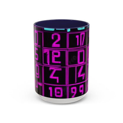 boostlete-iron-intent-pattern-plate-number-retro-0227 — Accent Mug 11oz/15oz