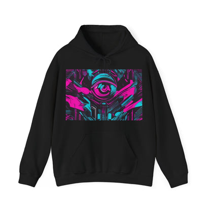 boostlete-iron-intent-type-eyes-up-forward-big-line-art-0065 — Unisex Heavy Blend Hooded Sweatshirt (Gildan)