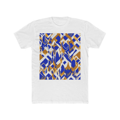 boostlete-field-day-icon-flame-glitch-geometric-0090 — Unisex Cotton Crew Tee (NL 3600)