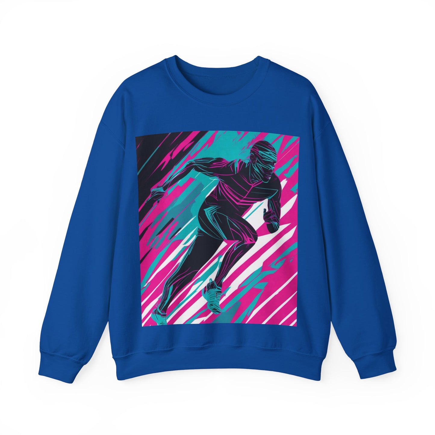 boostlete-mile-by-mile-scene-sprinter-motion-modern-0828 — Unisex Heavy Blend Crewneck (G18000)