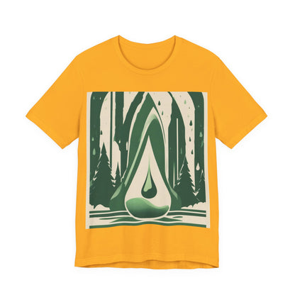 boostlete-quiet-power-icon-water-glitch-retro-0186 — Unisex Jersey Short Sleeve (B+C 3001)