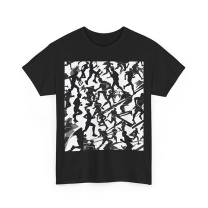 boostlete-field-day-scene-marathoner-motion-paper-0156 — Unisex Heavy Cotton Tee (Gildan 5000)