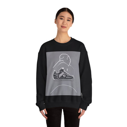 boostlete-boost-mode-icon-sneaker-offset-vector-0166 — Unisex Heavy Blend Crewneck Sweatshirt (Gildan)