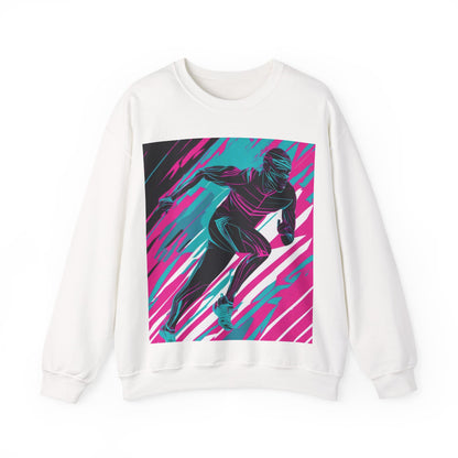 boostlete-mile-by-mile-scene-sprinter-motion-modern-0828 — Unisex Heavy Blend Crewneck (G18000)