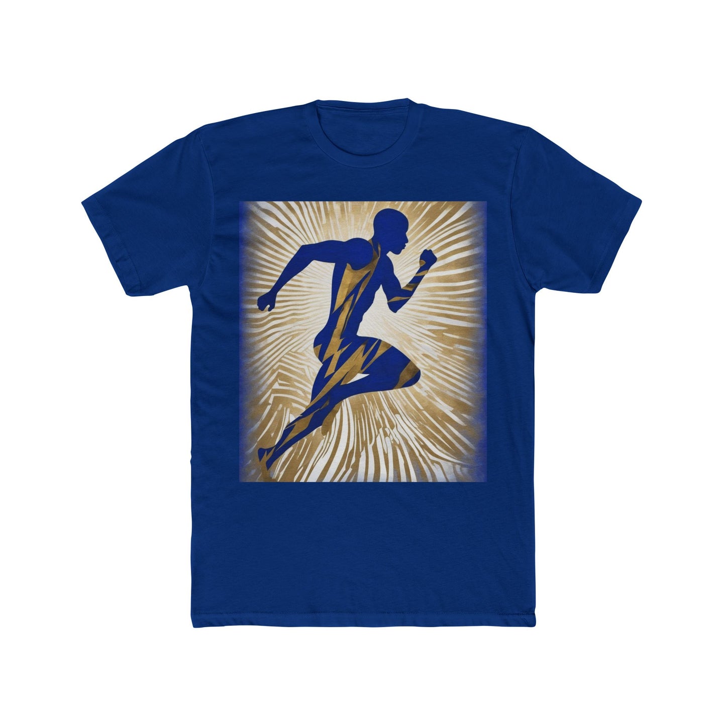 boostlete-field-day-scene-sprinter-motion-paper-0496 — Unisex Cotton Crew Tee (NL 3600)