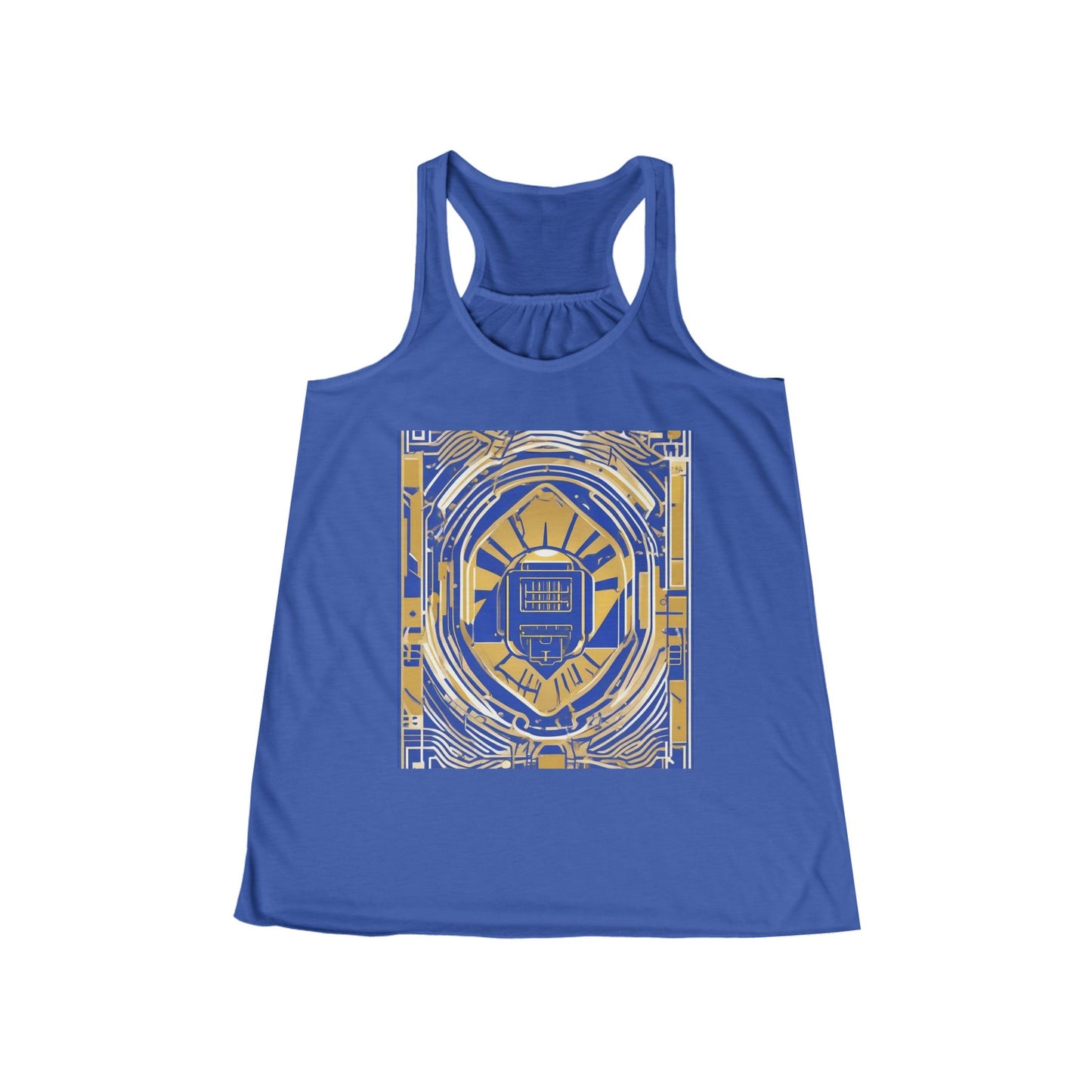 boostlete-mile-by-mile-icon-battery-motion-monoline-0002 — Women's Flowy Racerback Tank (B+C 8800)