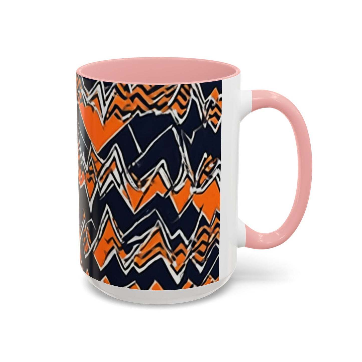 boostlete-headspace-pattern-ekg-industrial-0559 — Accent Mug 11/15oz