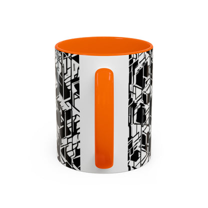 boostlete-field-day-pattern-micro-blueprint-0927 — Accent Mug 11/15oz