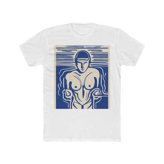boostlete-boost-mode-icon-swimmer-motion-vector-0062 — Unisex Cotton Crew Tee (NL 3600)