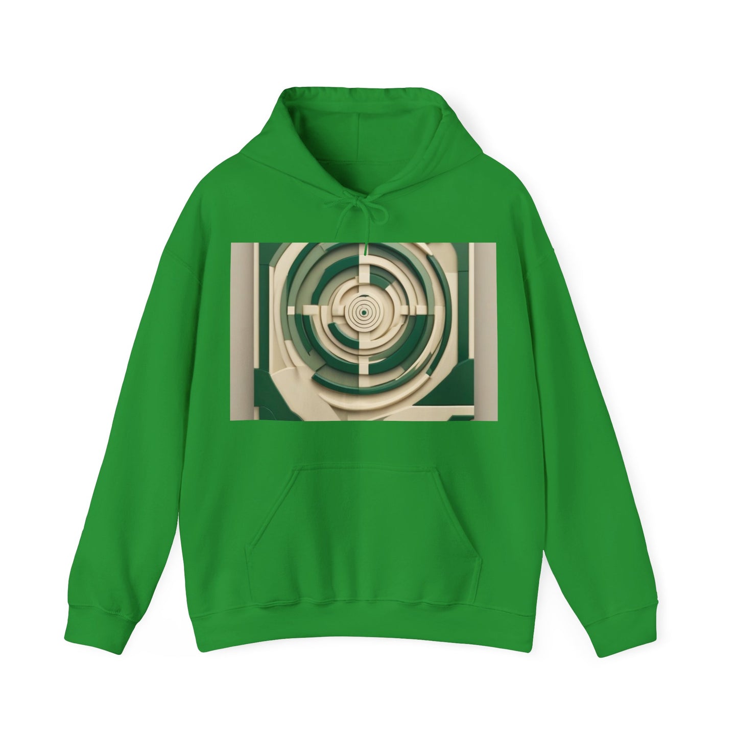 boostlete-mile-by-mile-icon-target-3d-modern-0306 — Unisex Heavy Blend Hoodie (G18500)