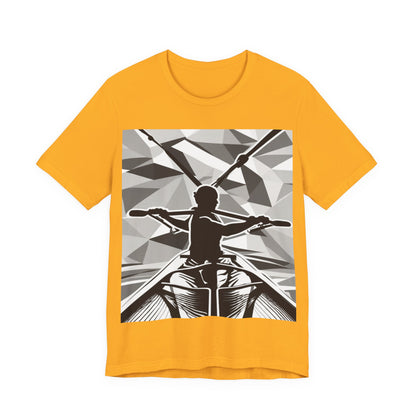 boostlete-am-crew-scene-rower-outline-geometric-0060 — Unisex Jersey Short Sleeve (B+C 3001)