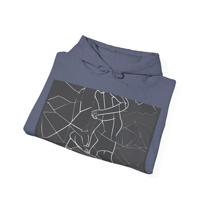 boostlete-pr-season-scene-runner-outline-geometric-1072 — Unisex Heavy Blend Hoodie (G18500)