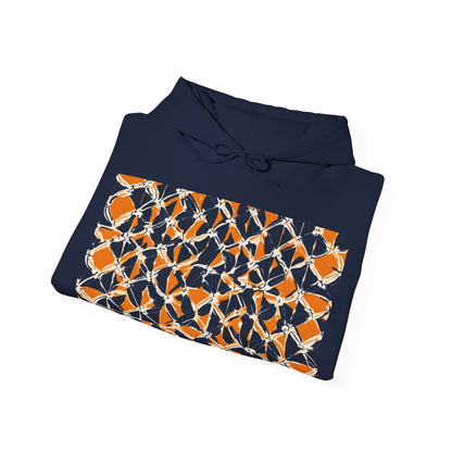 boostlete-headspace-pattern-plate-number-badge-0387 — Unisex Heavy Blend Hoodie (G18500)