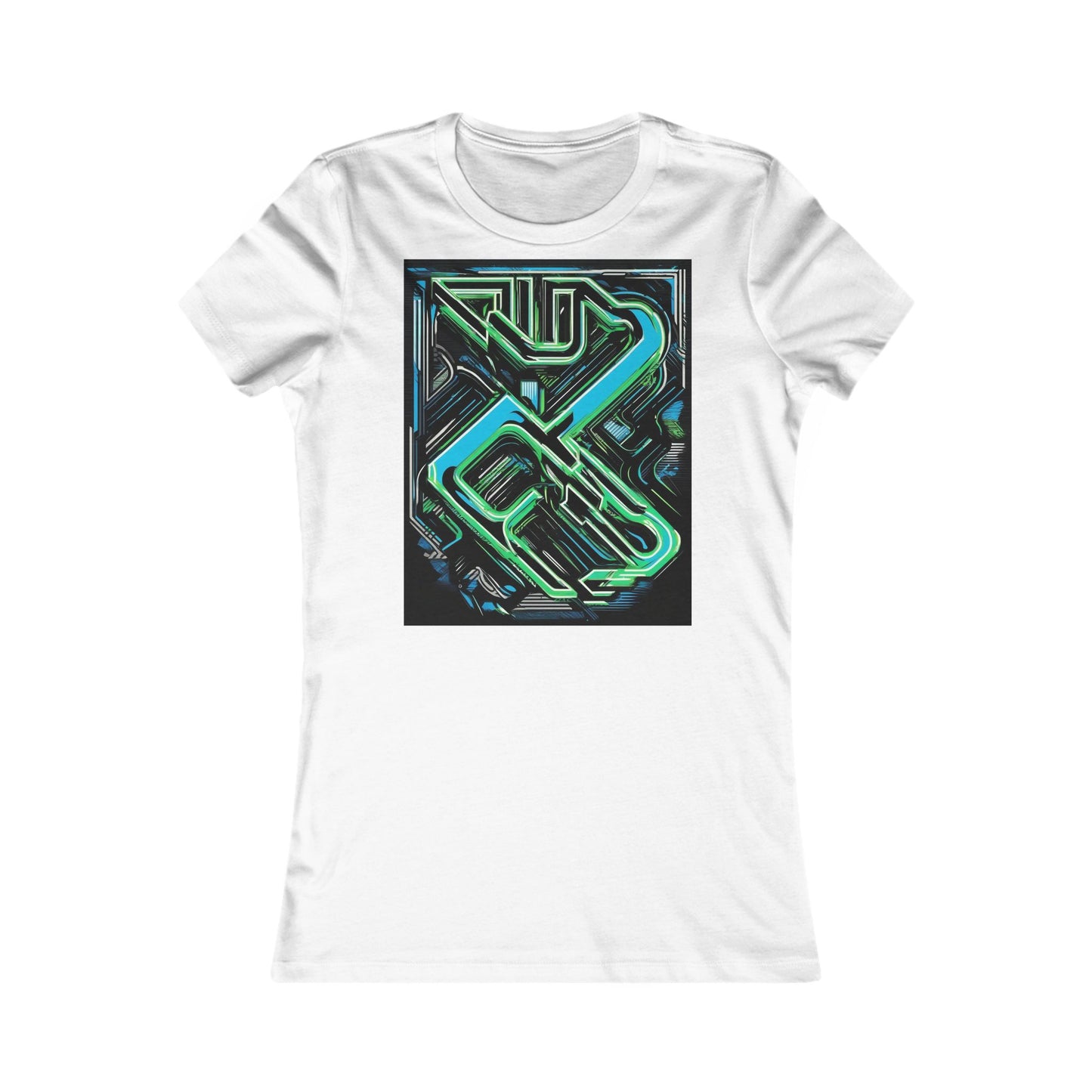 boostlete-boost-mode-type-constancia-gana-diagonal-badge-0185 — Women's Favorite Tee (B+C 6004)