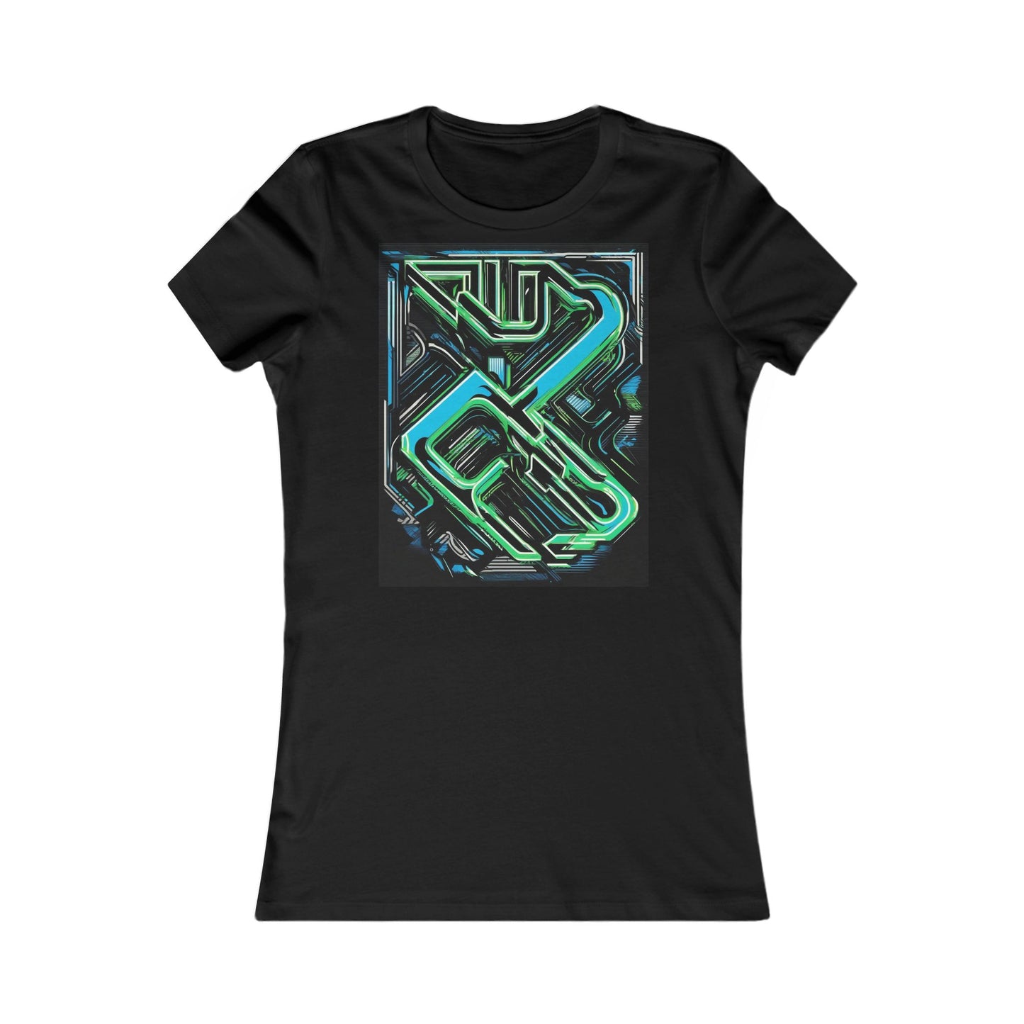 boostlete-boost-mode-type-constancia-gana-diagonal-badge-0185 — Women's Favorite Tee (B+C 6004)