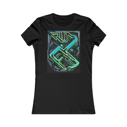 boostlete-boost-mode-type-constancia-gana-diagonal-badge-0185 — Women's Favorite Tee (B+C 6004)