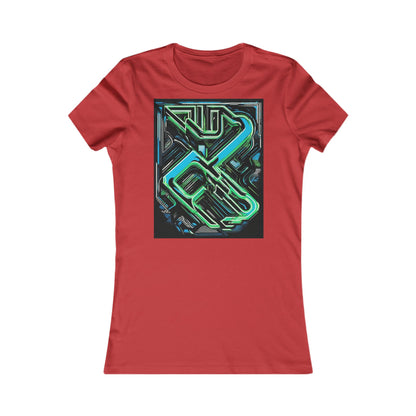 boostlete-boost-mode-type-constancia-gana-diagonal-badge-0185 — Women's Favorite Tee (B+C 6004)