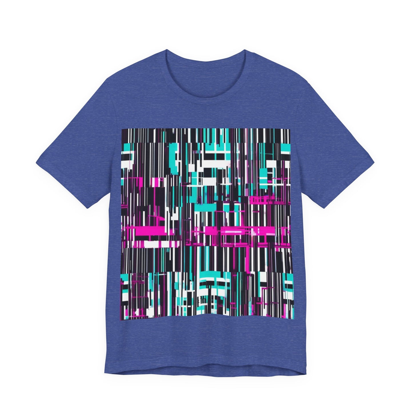 boostlete-am-crew-pattern-barcode-bold-0023 — Unisex Jersey Short Sleeve (B+C 3001)