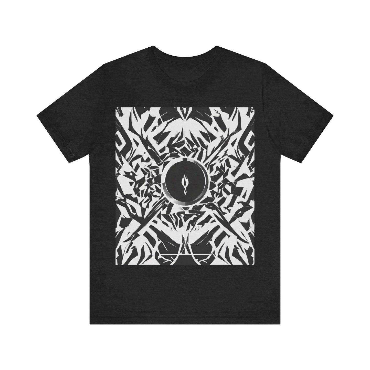 boostlete-am-crew-icon-flame-matte-geometric-0286 — Unisex Jersey Short Sleeve (B+C 3001)