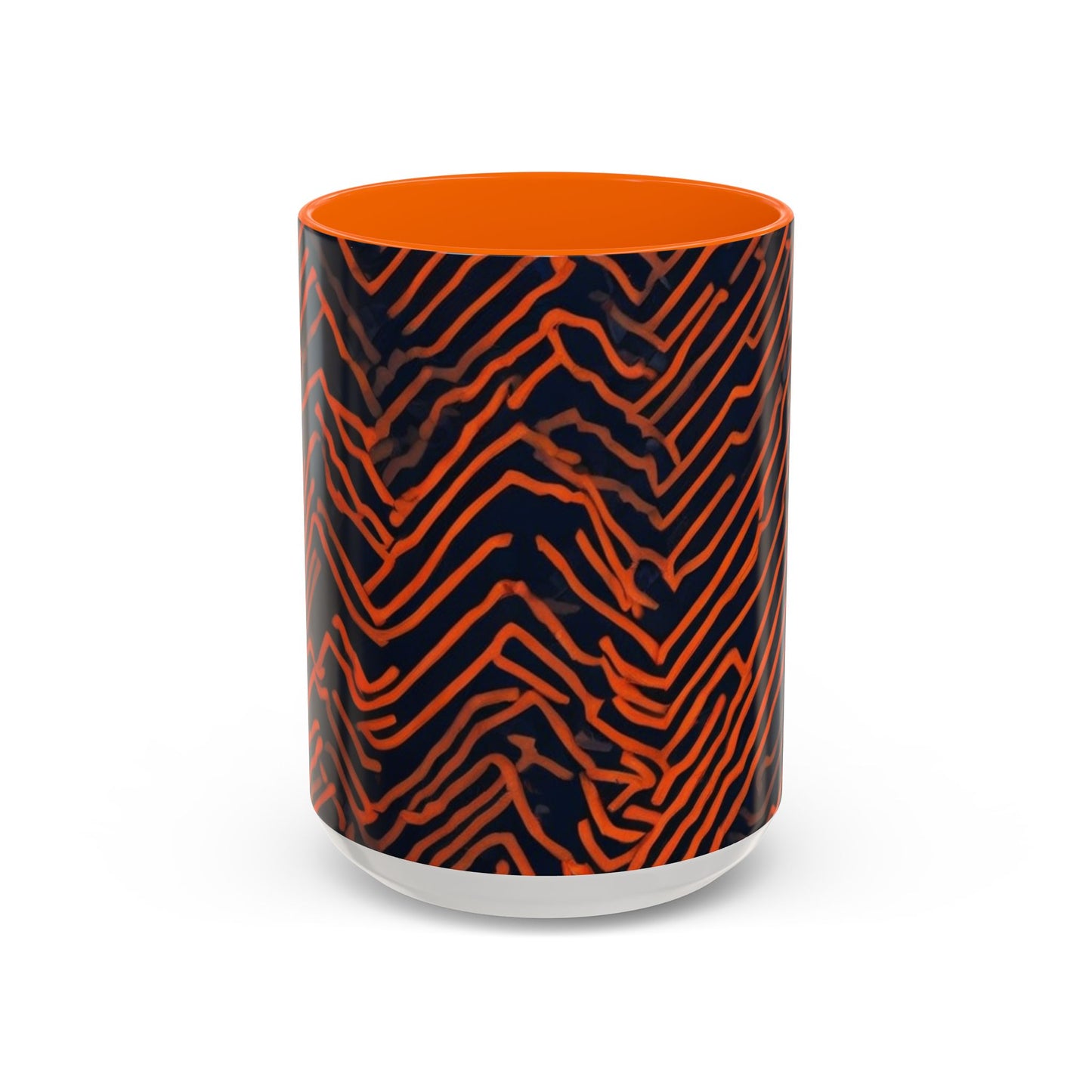 boostlete-field-day-pattern-ekg-modern-0087 — Accent Mug 11oz/15oz