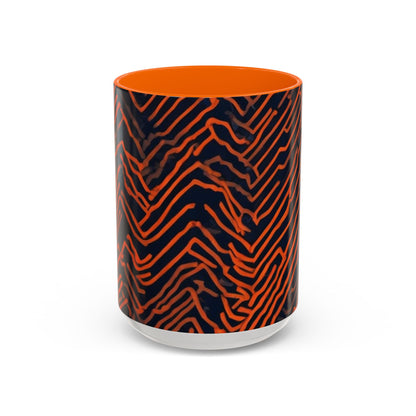 boostlete-field-day-pattern-ekg-modern-0087 — Accent Mug 11oz/15oz
