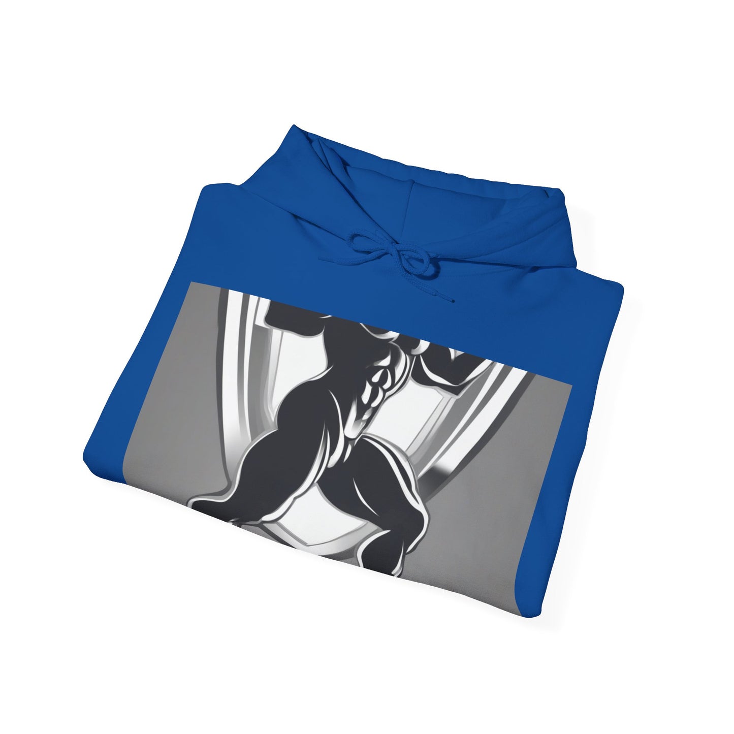 boostlete-mile-by-mile-scene-lunge-3d-athletic-0020 — Unisex Heavy Blend Hooded Sweatshirt (Gildan)