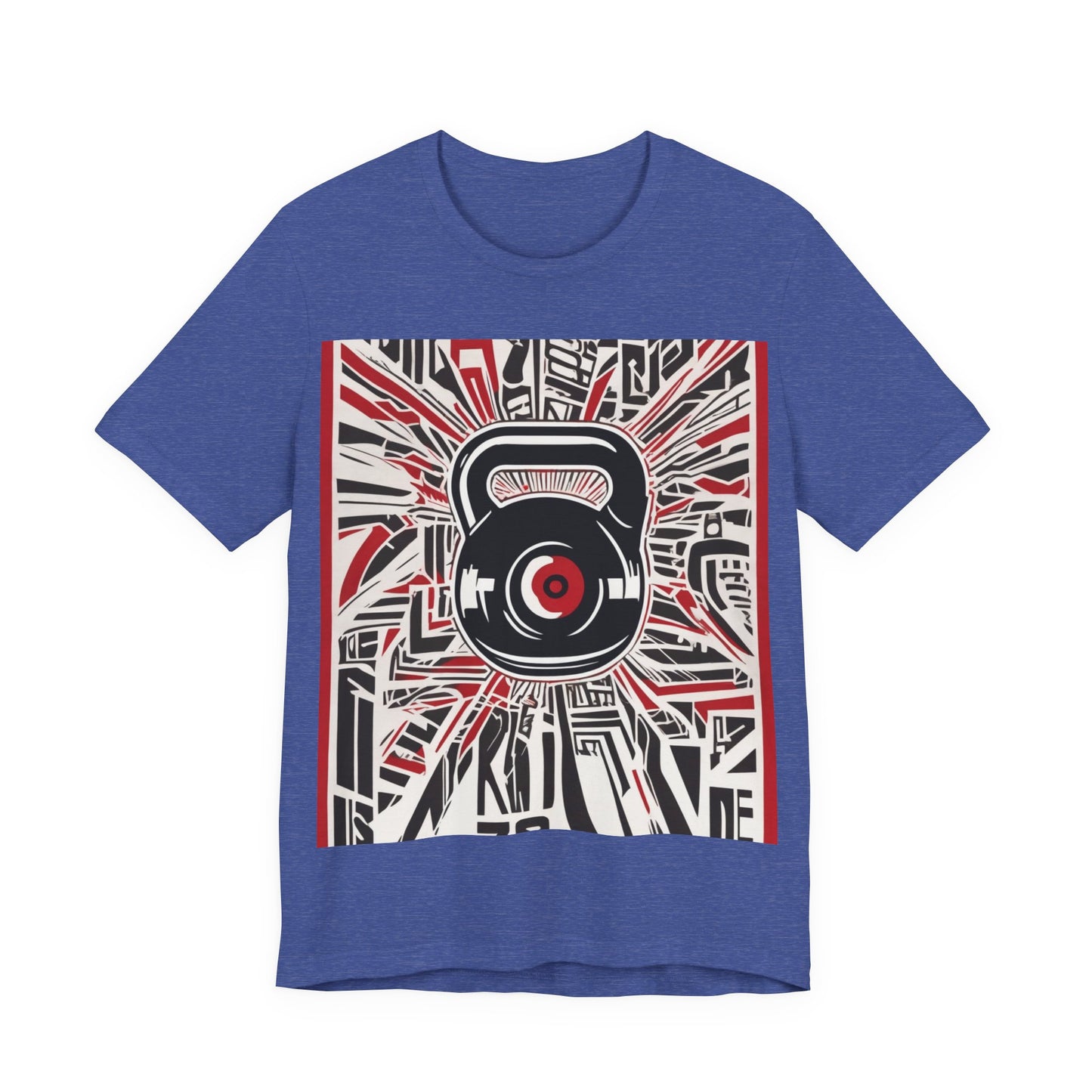 boostlete-recovery-progress-icon-kettlebell-outline-industrial-0366 — Unisex Jersey Short Sleeve (B+C 3001)