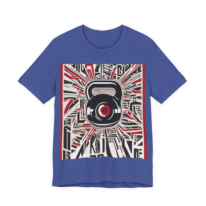 boostlete-recovery-progress-icon-kettlebell-outline-industrial-0366 — Unisex Jersey Short Sleeve (B+C 3001)