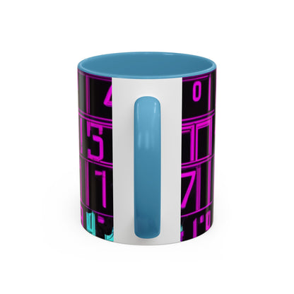 boostlete-iron-intent-pattern-plate-number-retro-0227 — Accent Mug 11oz/15oz