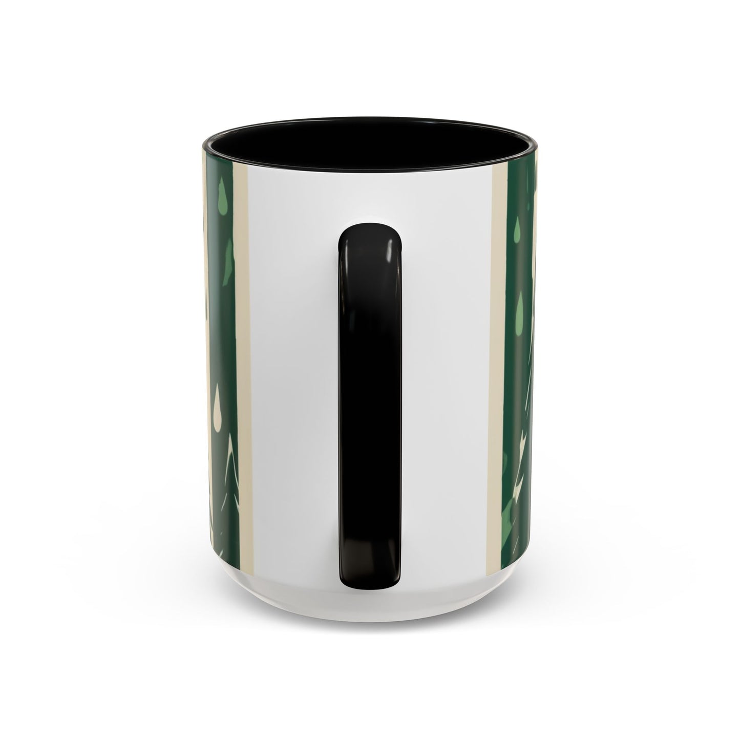 boostlete-quiet-power-icon-water-glitch-retro-0186 — Accent Mug 11/15oz