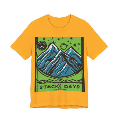 boostlete-pr-season-icon-mountain-grainy-badge-0154 — Unisex Jersey Short Sleeve (B+C 3001)