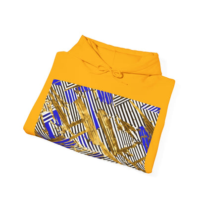 boostlete-boost-mode-pattern-diagonal-monoline-0015 — Unisex Heavy Blend Hooded Sweatshirt (Gildan)