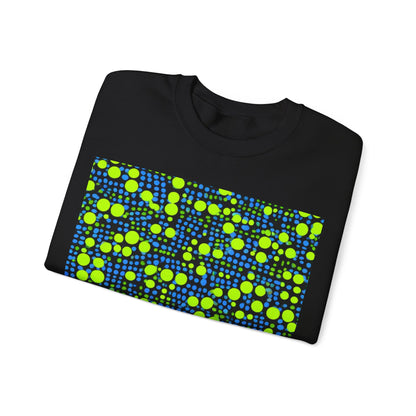 boostlete-mile-by-mile-pattern-dotted-geometric-0071 — Unisex Heavy Blend Crewneck Sweatshirt (Gildan)