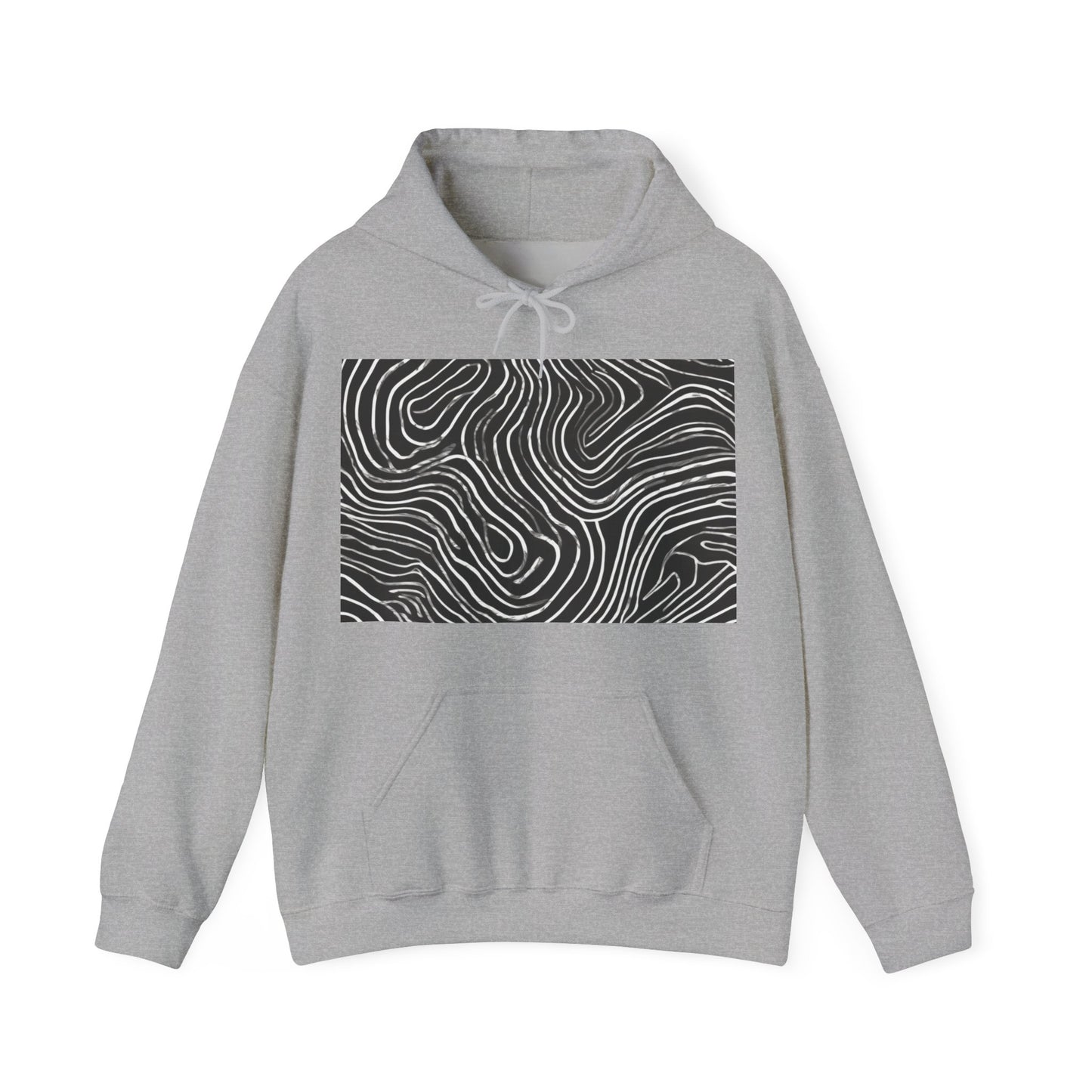 boostlete-field-day-pattern-topographic-badge-0307 — Unisex Heavy Blend Hooded Sweatshirt (Gildan)