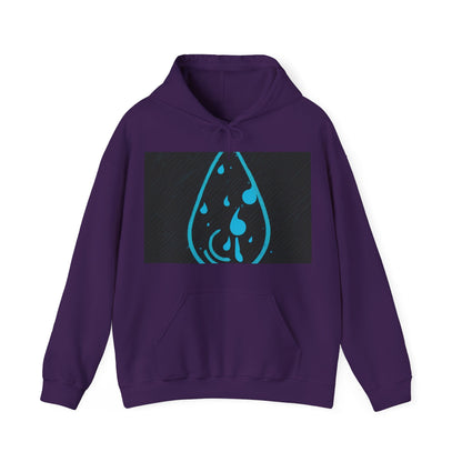 boostlete-iron-intent-icon-water-grainy-vector-0762 — Unisex Heavy Blend Hoodie (G18500)