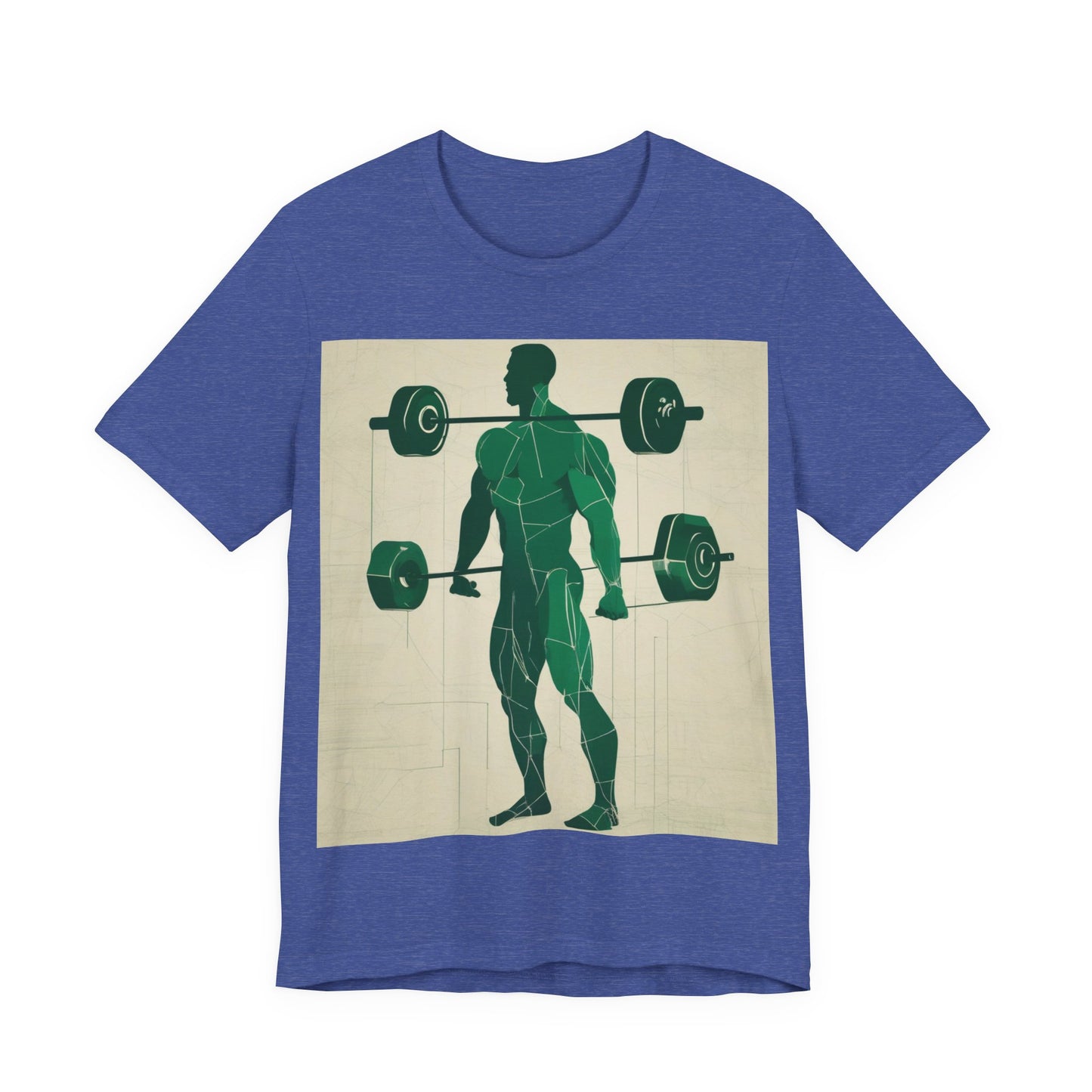 boostlete-boost-mode-scene-deadlift-glitch-blueprint-0044 — Unisex Jersey Short Sleeve (B+C 3001)