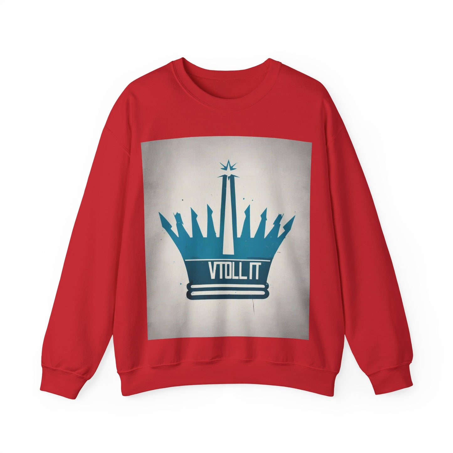 boostlete-am-crew-icon-crown-matte-industrial-0058 — Unisex Heavy Blend Crewneck Sweatshirt (Gildan)