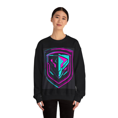 boostlete-pr-season-icon-shield-speed-industrial-0270 — Unisex Heavy Blend Crewneck Sweatshirt (Gildan)