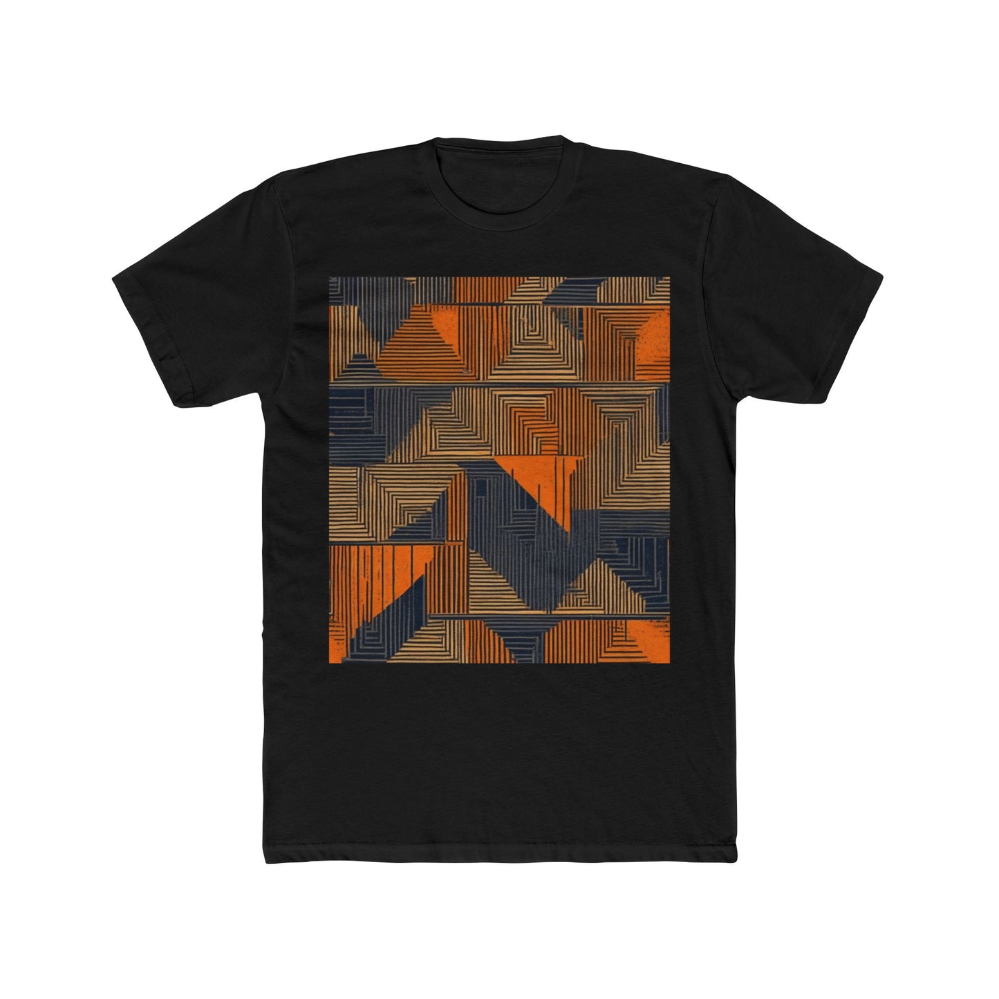 boostlete-field-day-pattern-stair-steps-geometric-0055 — Unisex Cotton Crew Tee (NL 3600)