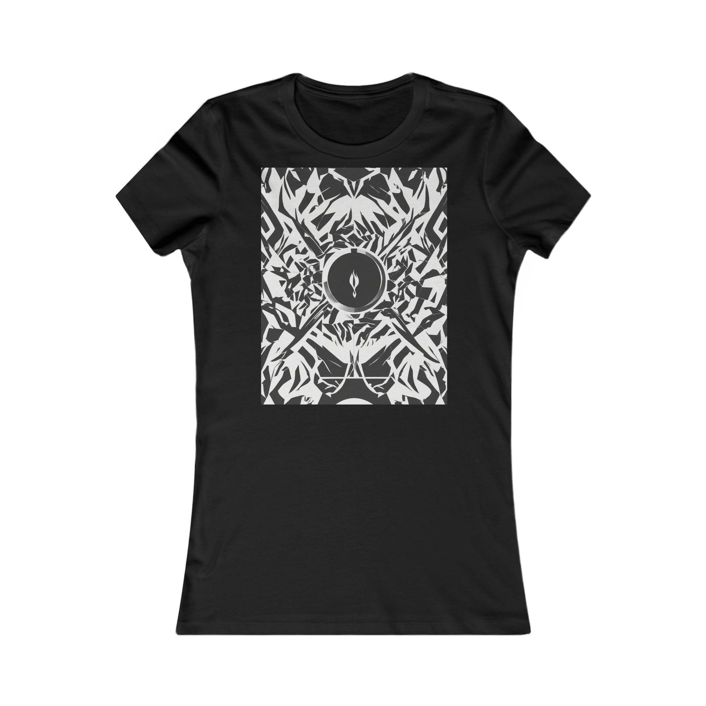 boostlete-am-crew-icon-flame-matte-geometric-0286 — Women's Favorite Tee (B+C 6004)