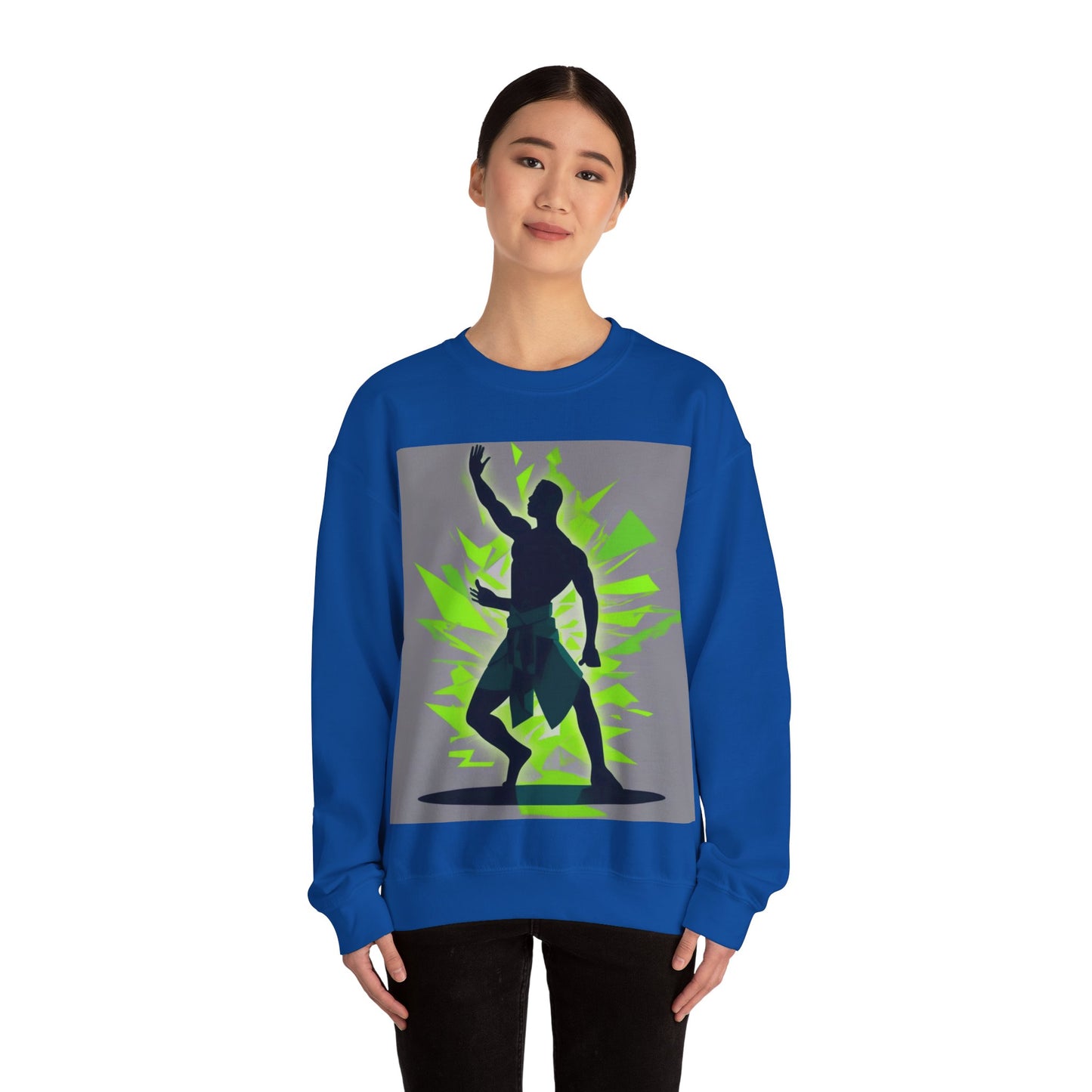 boostlete-mile-by-mile-scene-yogi-offset-isometric-0972 — Unisex Heavy Blend Crewneck (G18000)