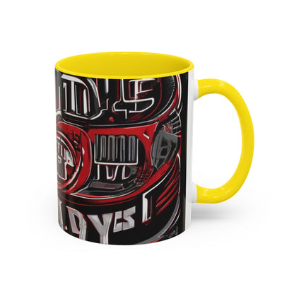 boostlete-boost-mode-type-win-the-day-outline-over-solid-monoline-0477 — Accent Mug 11/15oz