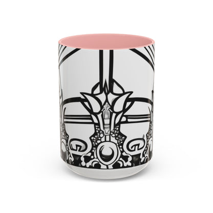 boostlete-quiet-power-icon-crown-outline-badge-0130 — Accent Mug 11oz/15oz