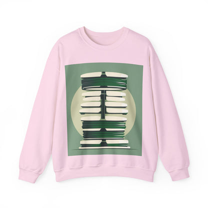boostlete-recovery-progress-icon-barbell-glitch-vector-1746 — Unisex Heavy Blend Crewneck (G18000)