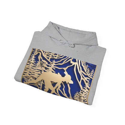 boostlete-recovery-progress-scene-trail-3d-paper-0176 — Unisex Heavy Blend Hooded Sweatshirt (Gildan)