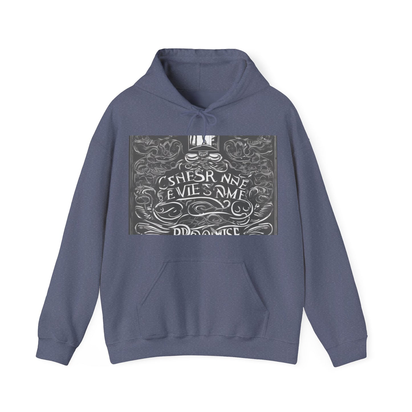 boostlete-boost-mode-type-keep-the-promise-big-monoline-0049 — Unisex Heavy Blend Hoodie (G18500)