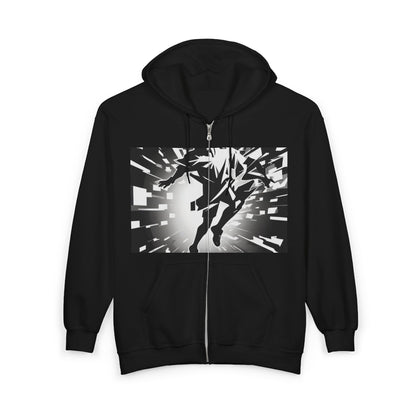 boostlete-am-crew-scene-sprinter-high-modern-0312 — Unisex Heavy Blend Full-Zip Hooded Sweatshirt