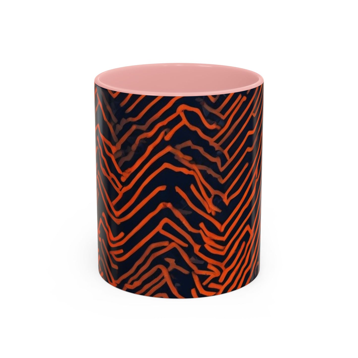 boostlete-field-day-pattern-ekg-modern-0087 — Accent Mug 11oz/15oz