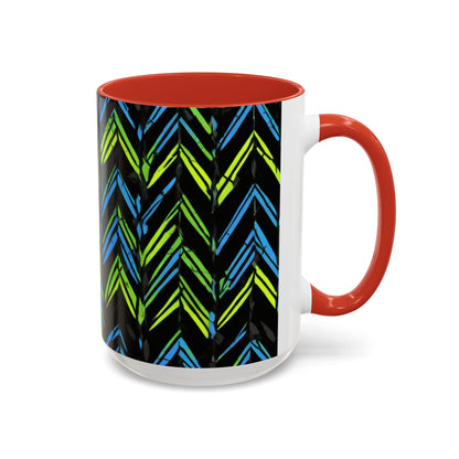 boostlete-mile-by-mile-pattern-chevron-monoline-0051 — Accent Mug 11oz/15oz